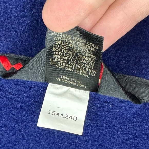 Vintage L.L. Bean Outdoors Fleece Full Zip Jacket - Mens Size L - Royal Blue - Picture 8 of 8